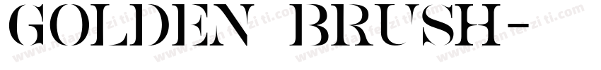 Golden Brush字体转换